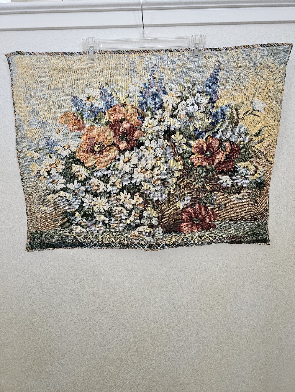 Russian Floral Gobelen Tapestry | Woven Still Life Art